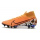 Zapatillas Nike Mercurial Superfly 7 Elite FG Naranja Blanco