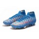 Zapatillas Nike Mercurial Superfly 7 Elite FG Azul Rojo