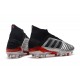 Zapatos de Fútbol Adidas Predator 19.1 FG - Metal Negro Rojo