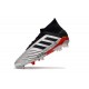 Zapatos de Fútbol Adidas Predator 19.1 FG - Metal Negro Rojo