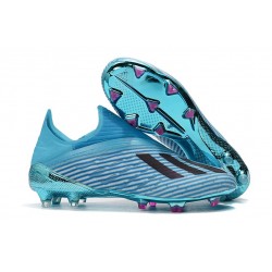Botas de Fútbol para adultos adidas X 19+ FG Cian Negro
