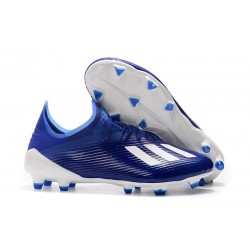 Zapatillas Futbol adidas X 19.1 FG Azul Blanco