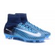 Botines Futbol Nike Mercurial Superfly V FG 2017 Azul Blanco