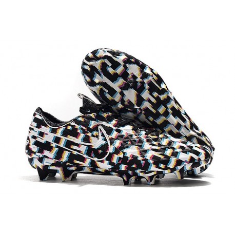 Botas de fútbol Nike Tiempo Legend VIII Elite FG Negro Blanco