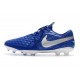 Botas de fútbol Nike Tiempo Legend VIII Elite FG Azul Blanco