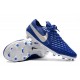 Botas de fútbol Nike Tiempo Legend VIII Elite FG Azul Blanco