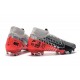 Zapatillas Nike Mercurial Superfly 7 Elite FG NJR Cromado Negro Rojo Platino