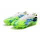 Bota de fútbol adidas Nemeziz 19.1 FG Blanco Verde Azul