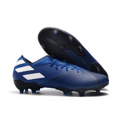 Bota de fútbol adidas Nemeziz 19.1 FG Azul Blanco