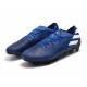 Bota de fútbol adidas Nemeziz 19.1 FG Azul Blanco