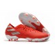 Bota de fútbol adidas Nemeziz 19.1 FG Rojo Plata