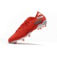 Bota de fútbol adidas Nemeziz 19.1 FG Rojo Plata