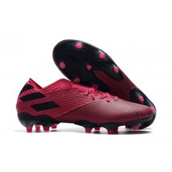 Bota de fútbol adidas Nemeziz 19.1 FG Rosa Negro