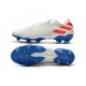 Bota de fútbol adidas Nemeziz 19.1 FG Blanco Rojo Azul