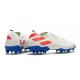 Bota de fútbol adidas Nemeziz 19.1 FG Blanco Rojo Azul