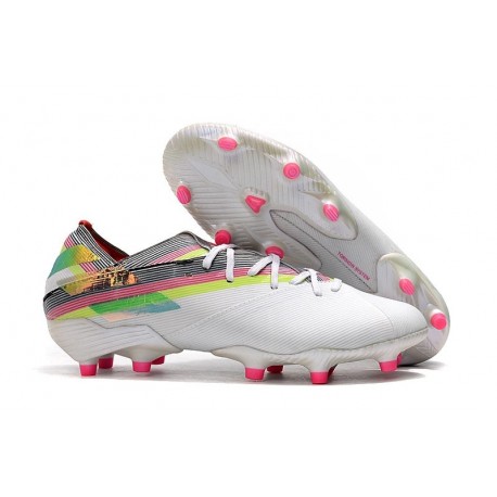 Bota de fútbol adidas Nemeziz 19.1 FG Blanco Vistoso