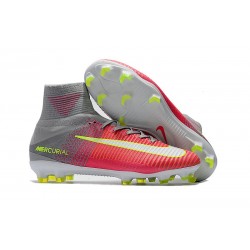 Botines Futbol Nike Mercurial Superfly V FG 2017 Rosa Amarillo
