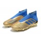 Adidas Botas de Fútbol Predator 19+ FG Oro Azul