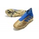 Adidas Botas de Fútbol Predator 19+ FG Oro Azul