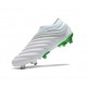 adidas Copa 19+ Botas de Fútbol con Taco FG - Blanco Verde