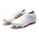 adidas Copa 19+ Botas de Fútbol con Taco FG - Blanco Oro