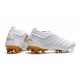 adidas Copa 19+ Botas de Fútbol con Taco FG - Blanco Oro