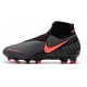 Zapatos de Fútbol Nike Phantom VSN Elite FG Gris Oscuro/Mango Brillante/Negro