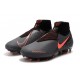 Zapatos de Fútbol Nike Phantom VSN Elite FG Gris Oscuro/Mango Brillante/Negro