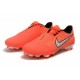 Botas de Fútbol de Phantom Venom Elite FG Nike Mango Brillante Blanco