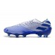 Bota de fútbol adidas Nemeziz 19.1 FG Azul Blanco