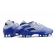 Bota de fútbol adidas Nemeziz 19.1 FG Azul Blanco