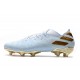 Bota de fútbol adidas Nemeziz 19.1 FG Dorado metalizado Blanco
