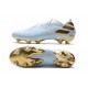 Bota de fútbol adidas Nemeziz 19.1 FG Dorado metalizado Blanco