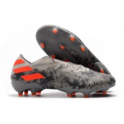 Bota de fútbol adidas Nemeziz 19.1 FG Gris Naranja Chalk