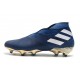 Botas de Fútbol adidas Nemeziz 19+ FG Azul Blanco Negro