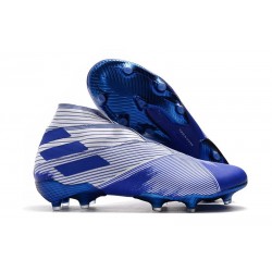 Botas de Fútbol adidas Nemeziz 19+ FG Azul Blanco