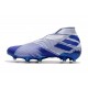 Botas de Fútbol adidas Nemeziz 19+ FG Azul Blanco