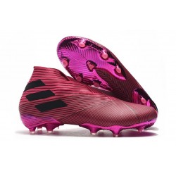 Botas de Fútbol adidas Nemeziz 19+ FG Rosa Negro
