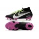 Nike Botas de Fútbol Mercurial Superfly VII Elite FG Negro Blanco Violeta 