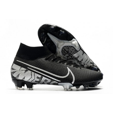 Nike Mercurial Superfly VII Elite FG Negro Gris Metalizado Gris