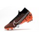 Nike Botas de Fútbol Mercurial Superfly VII Elite FG Negro Blanco Hyper Crimson