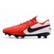 Botas de fútbol Nike Tiempo Legend VIII Elite FG Rojo Blanco Negro