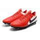 Botas de fútbol Nike Tiempo Legend VIII Elite FG Rojo Blanco Negro