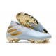 Botas de Fútbol adidas Nemeziz 19+ FG Agua/Dorado metalizado /Blanco