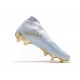Botas de Fútbol adidas Nemeziz 19+ FG Agua/Dorado metalizado /Blanco