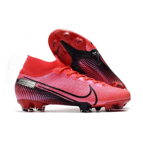 Nike Botas de Fútbol Mercurial Superfly VII Elite FG Láser Crimson Negro
