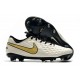 Botas de fútbol Nike Tiempo Legend VIII Elite FG Blanco Oro