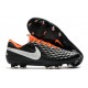 Botas de fútbol Nike Tiempo Legend VIII Elite FG Negro Blanco Naranja
