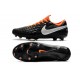 Botas de fútbol Nike Tiempo Legend VIII Elite FG Negro Blanco Naranja
