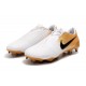 Botas de Fútbol de Phantom Venom Elite FG Nike Blanco Oro Negro